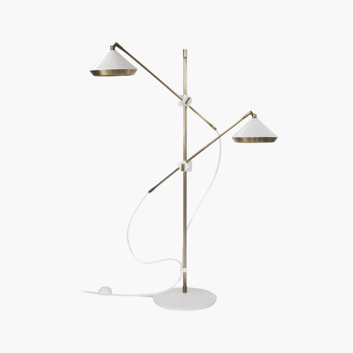 Shear Eclectic Metal Floor Lamp