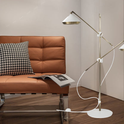 Shear Eclectic Metal Floor Lamp