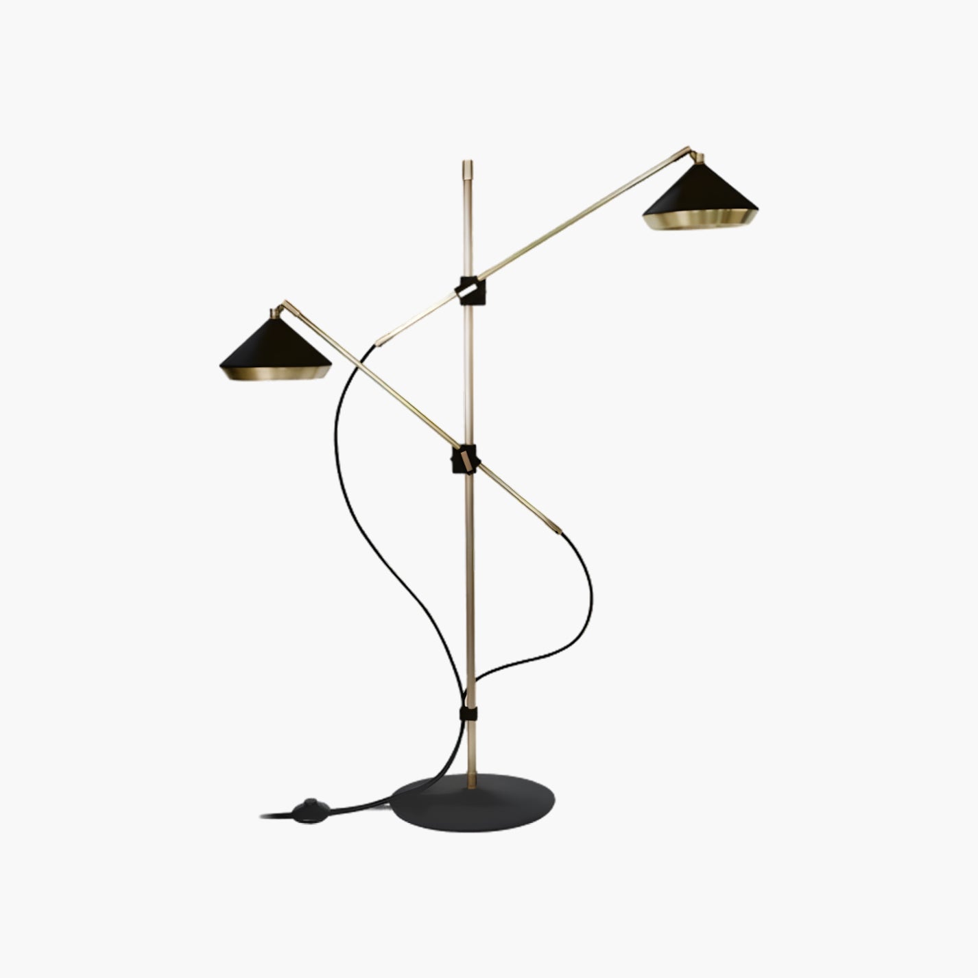 Shear Eclectic Metal Floor Lamp