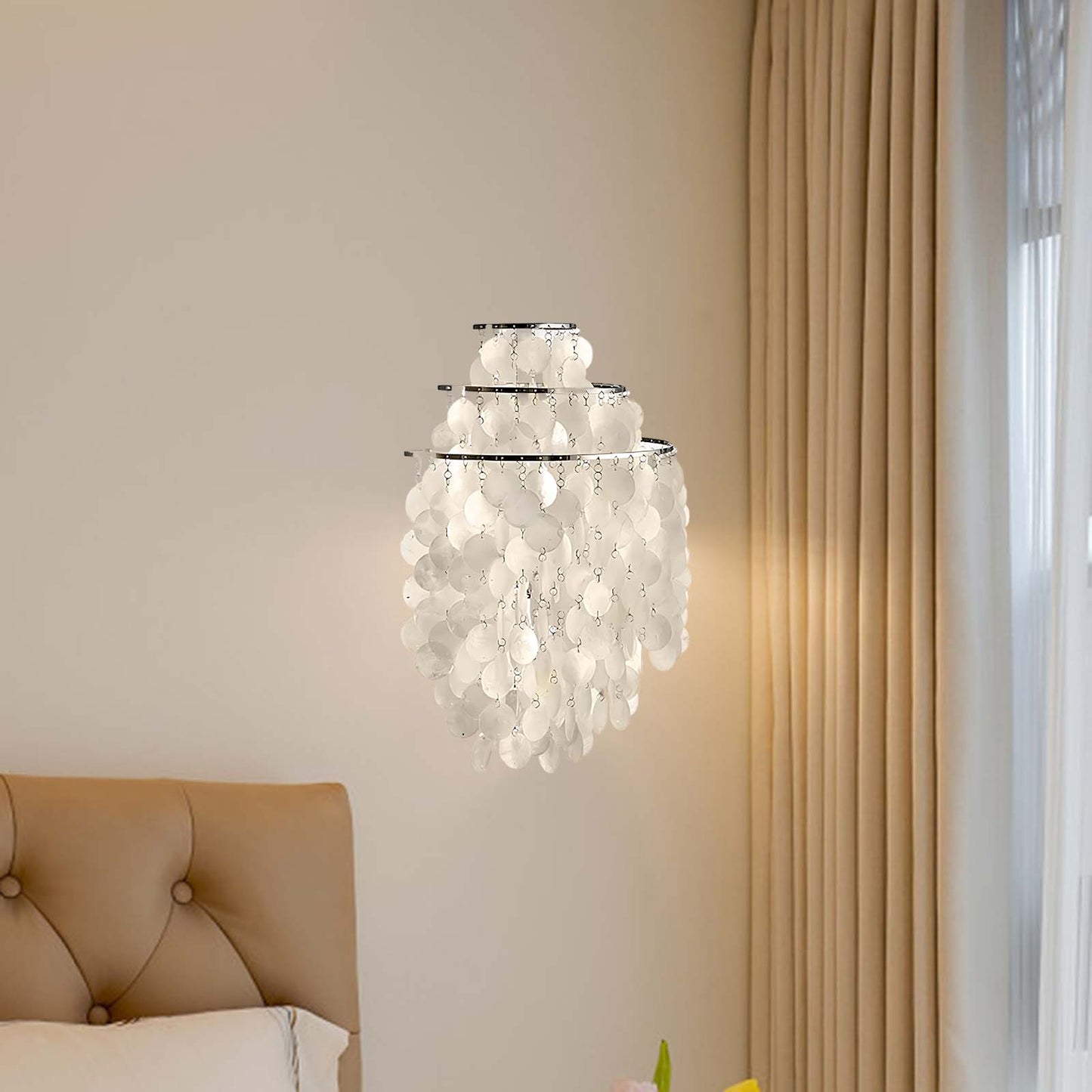 Shell Cascading Modern Metal Wall Light