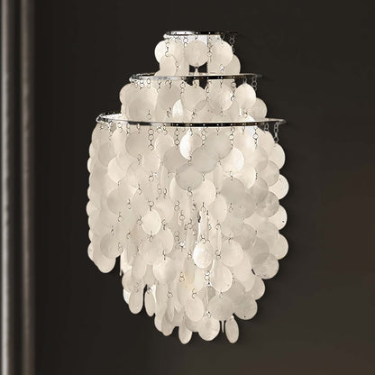 Shell Cascading Modern Metal Wall Light