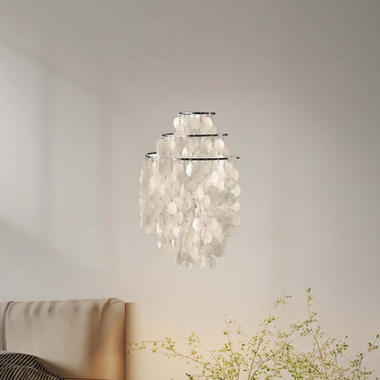 Shell Cascading Modern Metal Wall Light