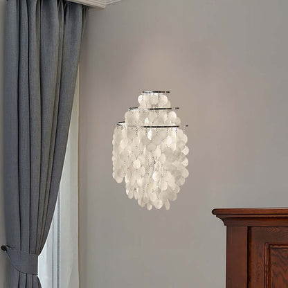 Shell Cascading Modern Metal Wall Light