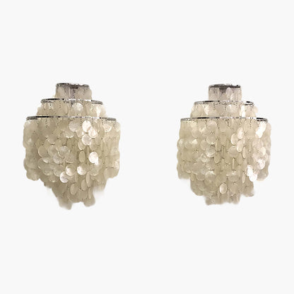 Shell Cascading Modern Metal Wall Light