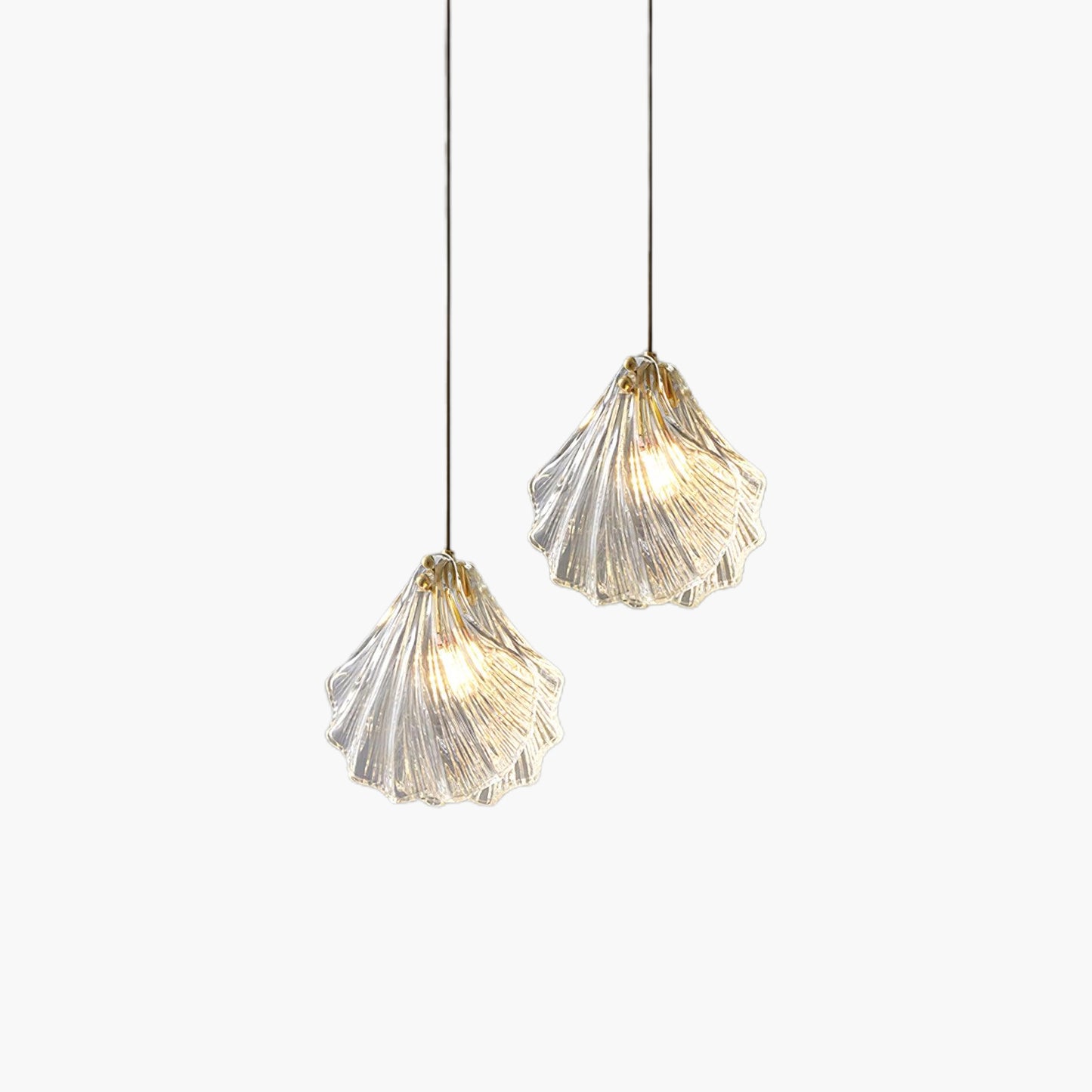 Shell Mini Modern Crystal Pendant Swag Light