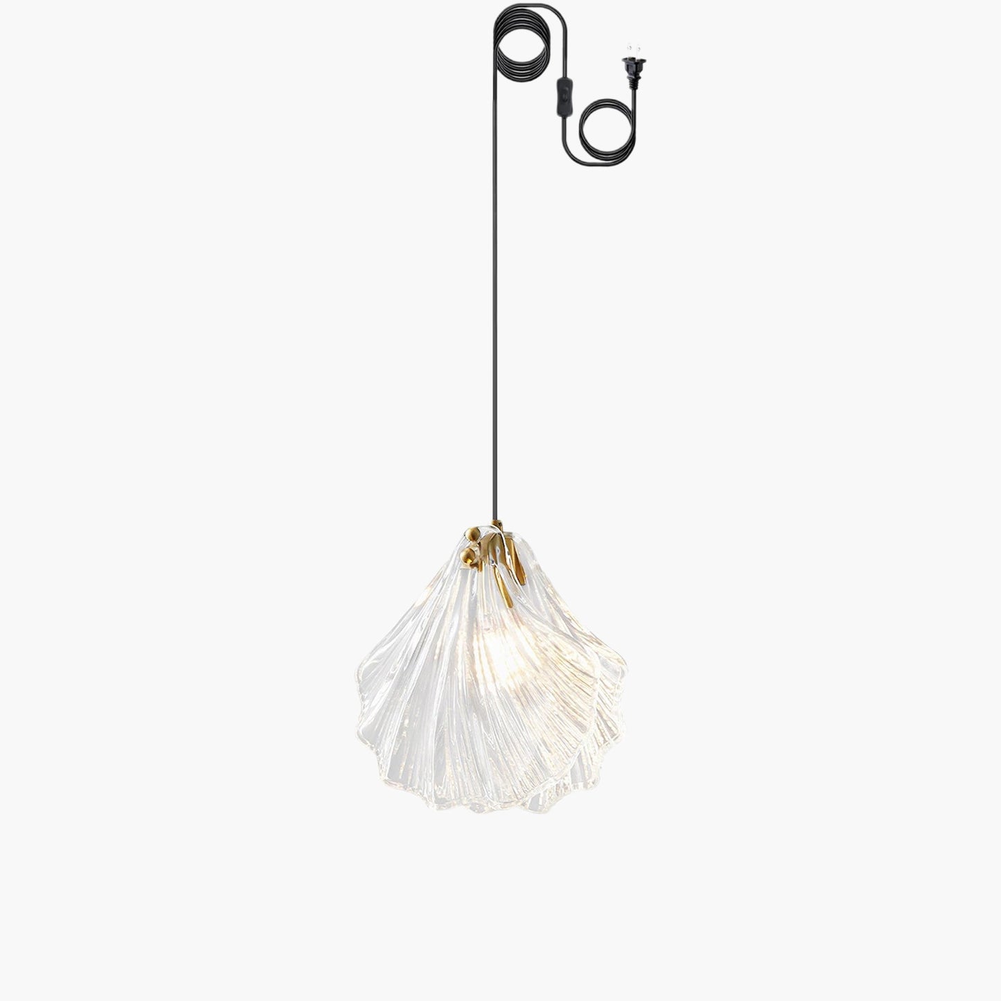 Shell Mini Modern Crystal Pendant Swag Light