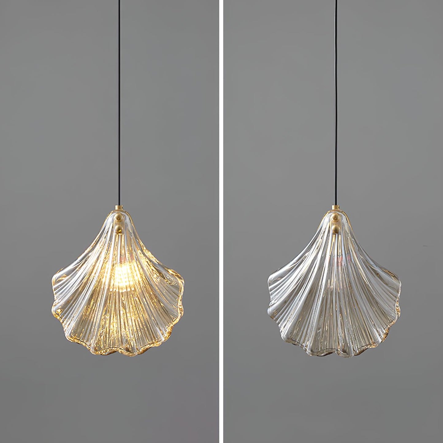 Shell Mini Modern Crystal Pendant Swag Light