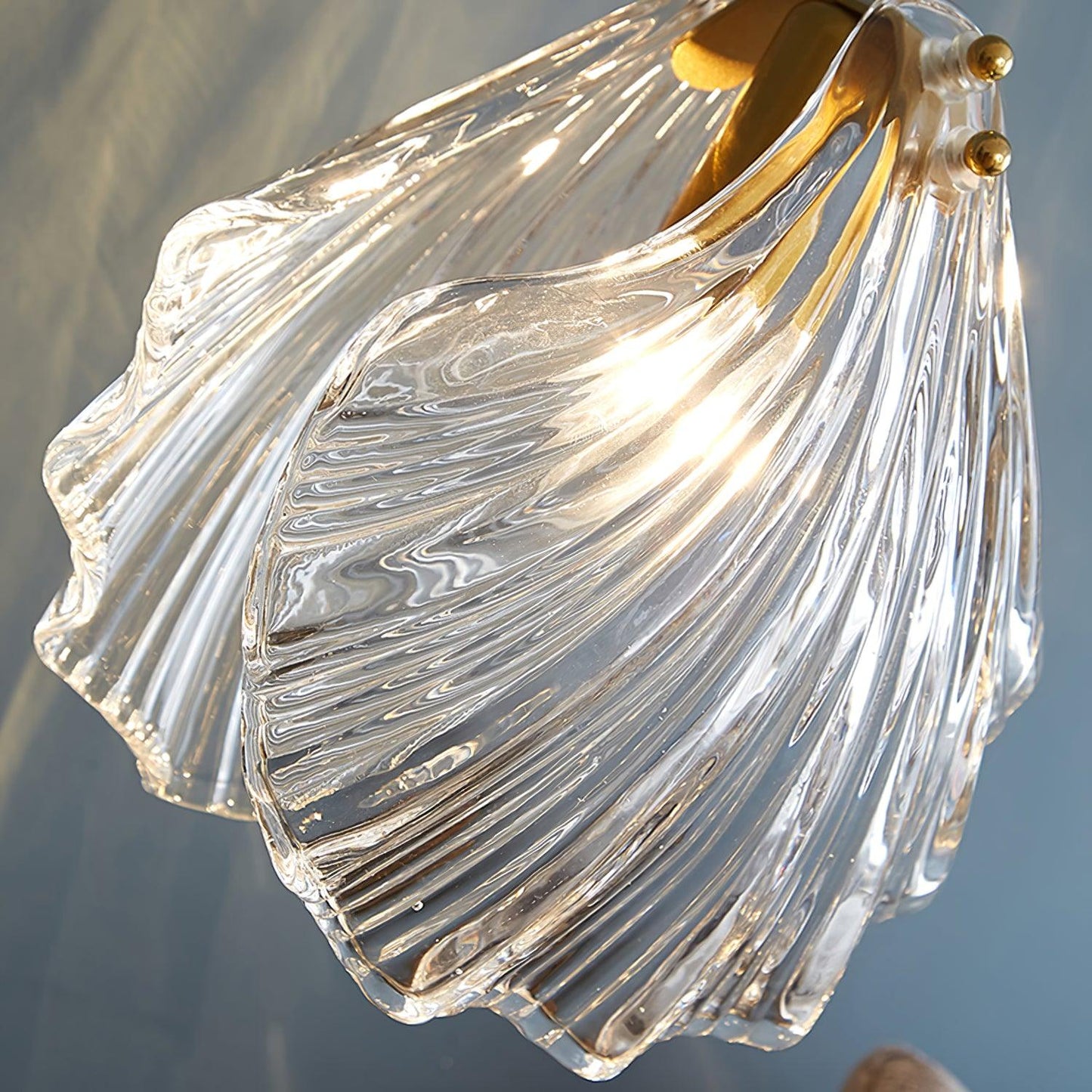 Shell Mini Modern Crystal Pendant Swag Light