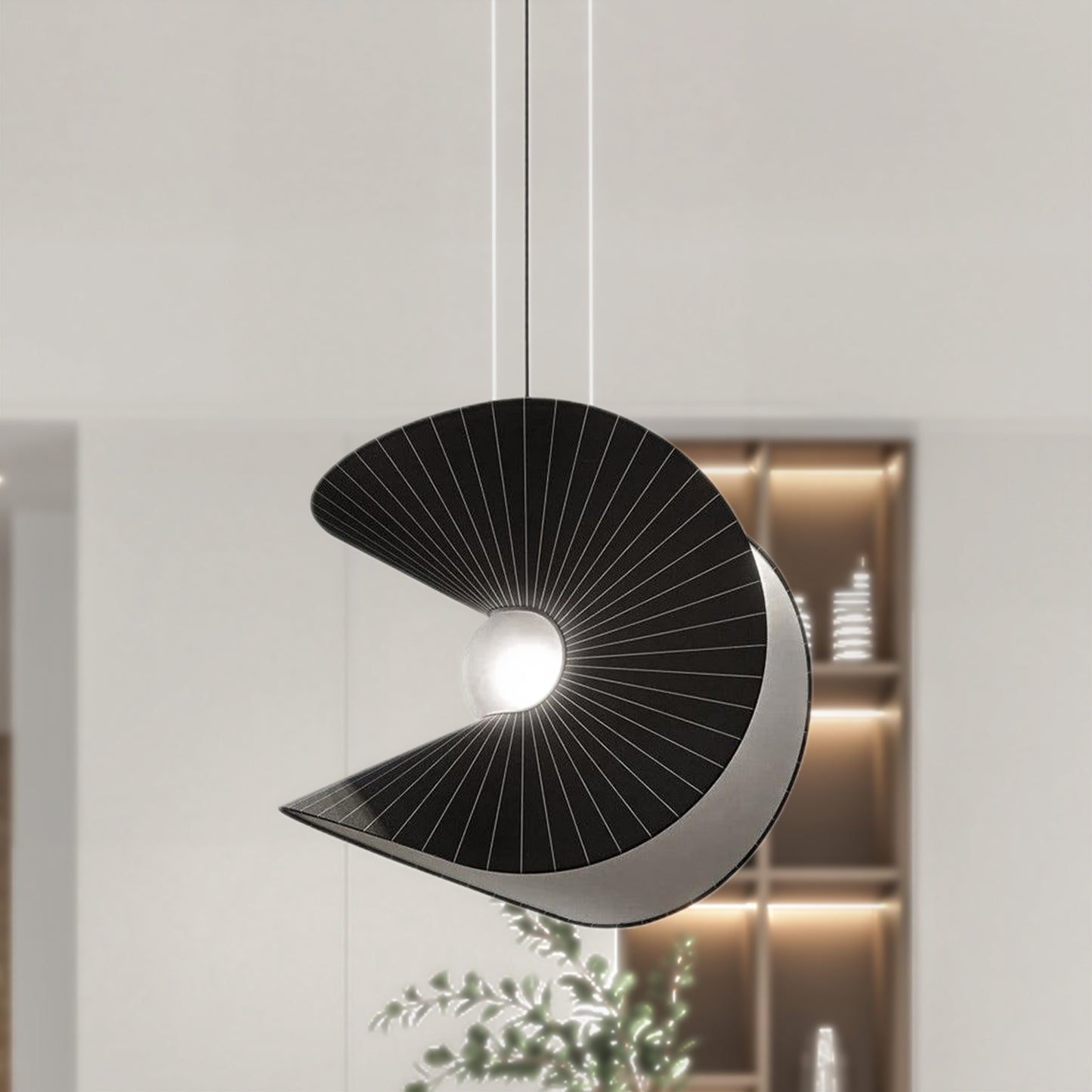 Shell Nordic Eclectic Metal Pendant Light