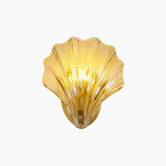 Shell Art Deco Crystal Wall Light