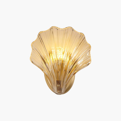 Shell Art Deco Crystal Wall Light