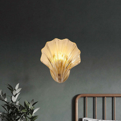 Shell Art Deco Crystal Wall Light