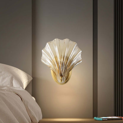 Shell Art Deco Crystal Wall Light