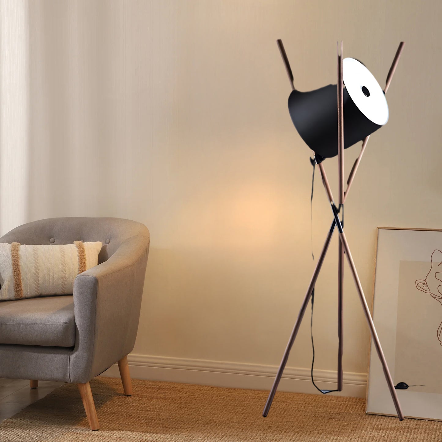 Shift Eclectic Metal Floor Lamp