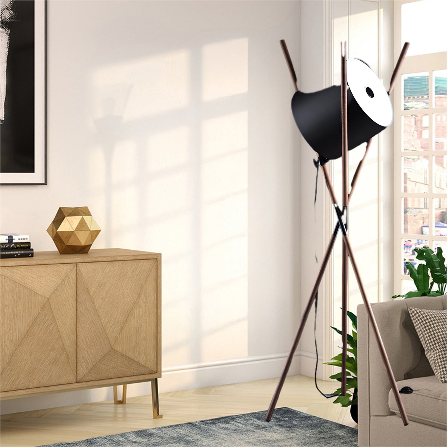 Shift Eclectic Metal Floor Lamp