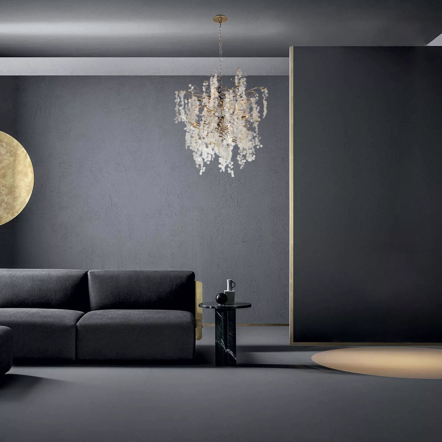 Shiro Noda Contemporary Crystal Chandelier