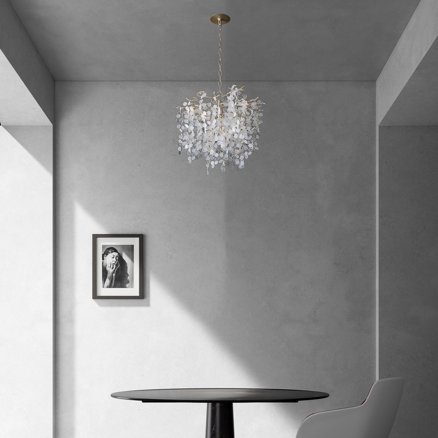 Shiro Noda Contemporary Crystal Chandelier