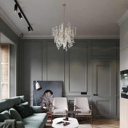 Shiro Noda Contemporary Crystal Chandelier