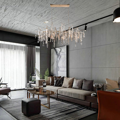 Shiro Noda Contemporary Crystal Chandelier