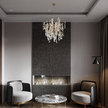 Shiro Noda Contemporary Crystal Chandelier