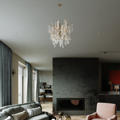 Shiro Noda Contemporary Crystal Chandelier