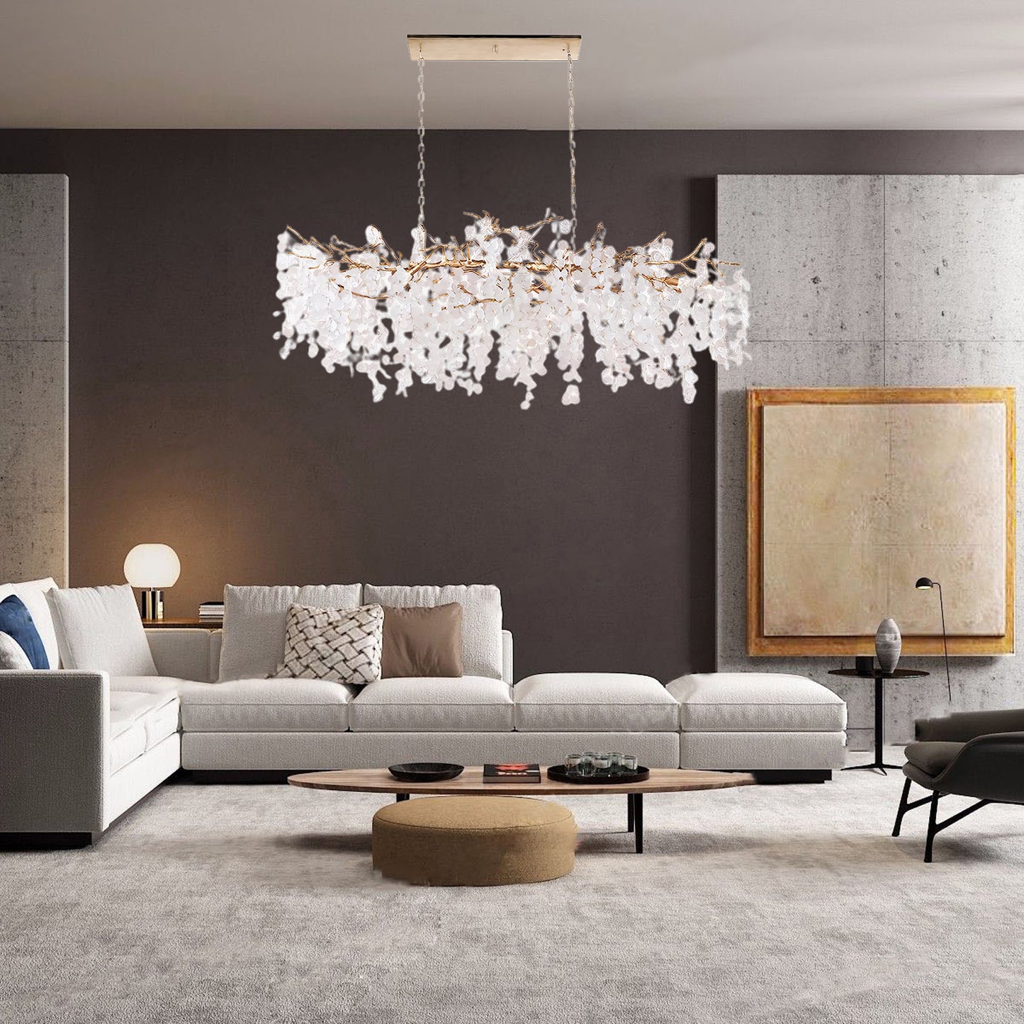 Shiro Noda Contemporary Crystal Chandelier