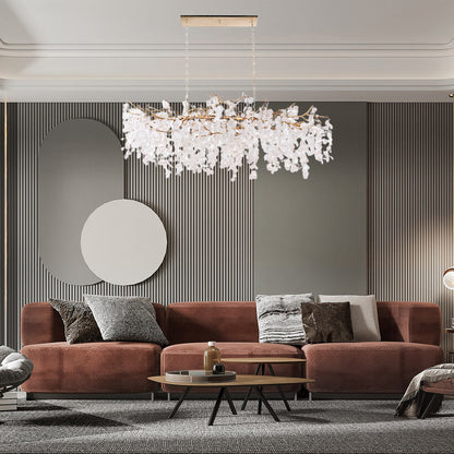 Shiro Noda Contemporary Crystal Chandelier