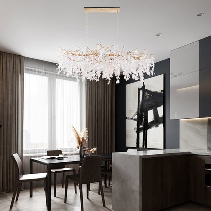 Shiro Noda Contemporary Crystal Chandelier