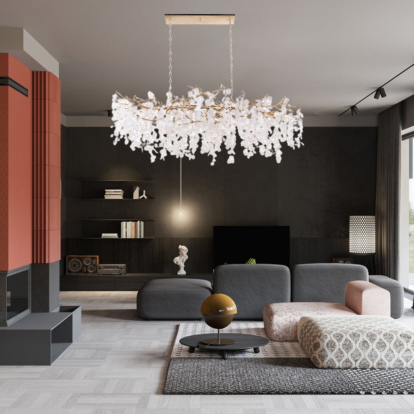 Shiro Noda Contemporary Crystal Chandelier