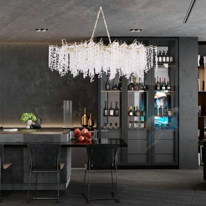 Shiro Noda Contemporary Crystal Chandelier