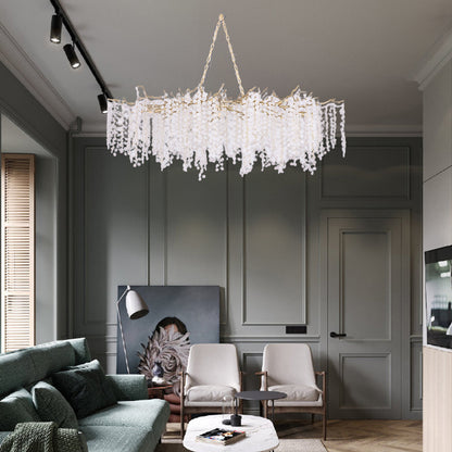 Shiro Noda Contemporary Crystal Chandelier