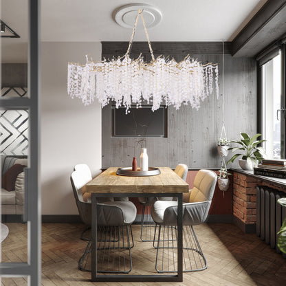 Shiro Noda Contemporary Crystal Chandelier