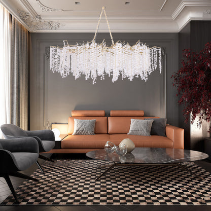 Shiro Noda Contemporary Crystal Chandelier