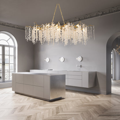 Shiro Noda Contemporary Crystal Chandelier