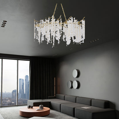 Shiro Noda Contemporary Crystal Chandelier