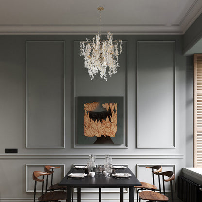 Shiro Noda Contemporary Crystal Chandelier