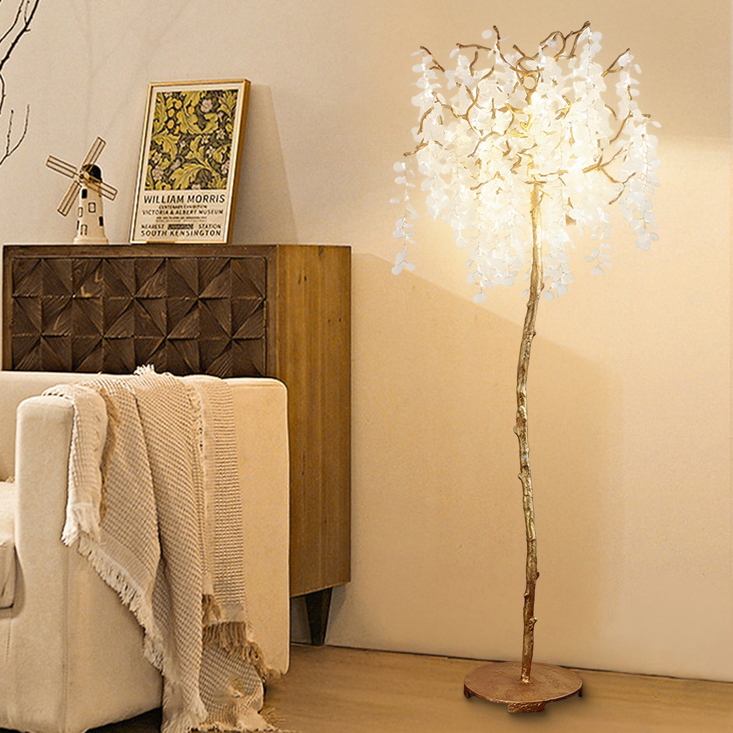 Shiro Noda Modern Crystal Floor Light