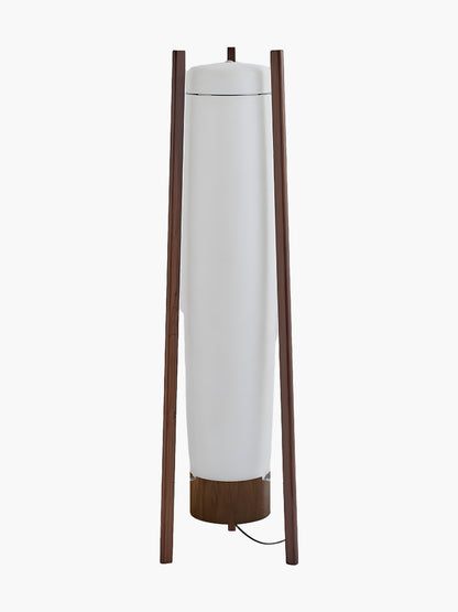 Side LED Art Deco Wood Floor Lamp