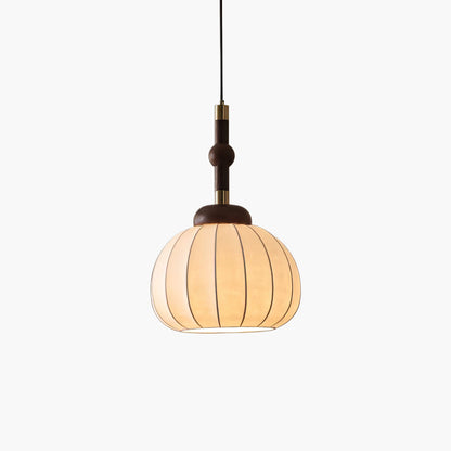 Silk Globe Luxury Metal Pendant Lamp