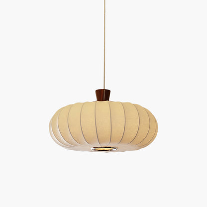 Silk Lantern Modern Metal Pendant Light