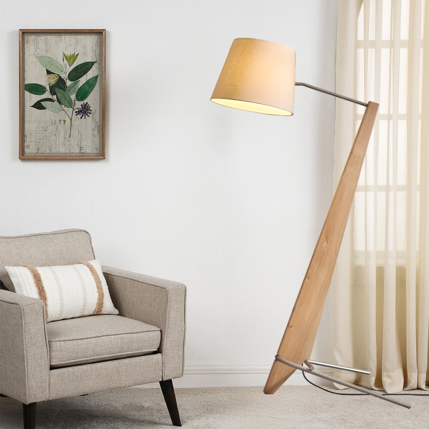 Silva Giant Minimalist Metal Floor Lamp