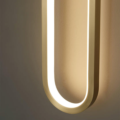 Simple Elliptical Modern Metal Wall Sconce