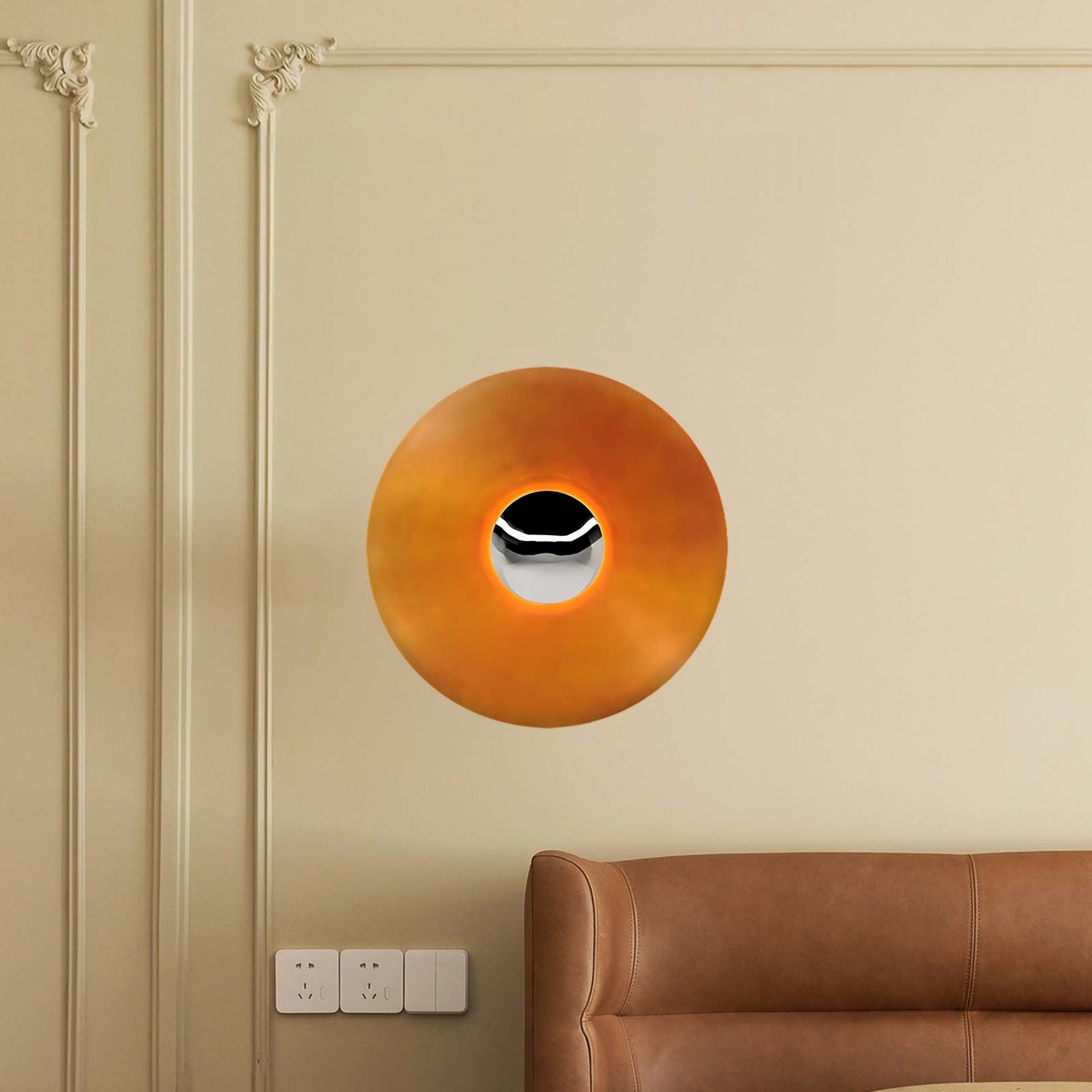 Simplicity Glow Eclectic Metal Wall Light