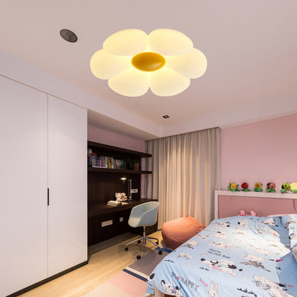 Six-leaf Flower Kids Room Eclectic Metal Ceiling Lamp