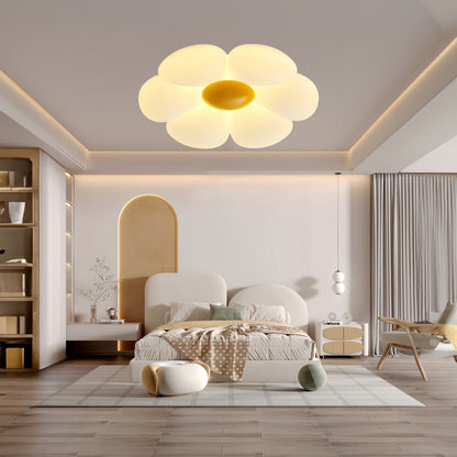 Six-leaf Flower Kids Room Eclectic Metal Ceiling Lamp