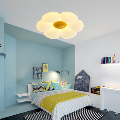 Six-leaf Flower Kids Room Eclectic Metal Ceiling Lamp