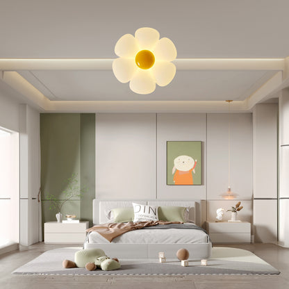 Six-leaf Flower Kids Room Eclectic Metal Ceiling Lamp