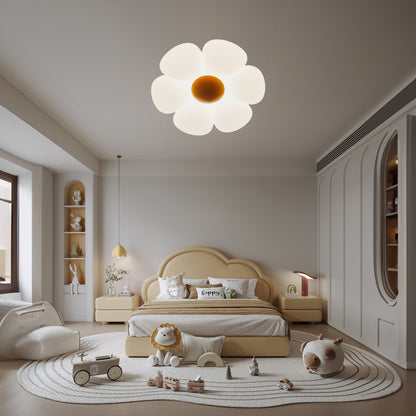 Six-leaf Flower Kids Room Eclectic Metal Ceiling Lamp