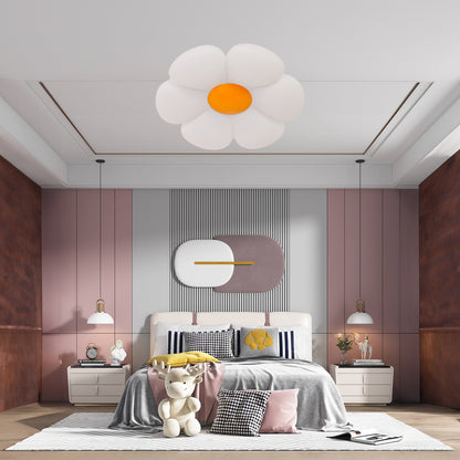 Six-leaf Flower Kids Room Eclectic Metal Ceiling Lamp