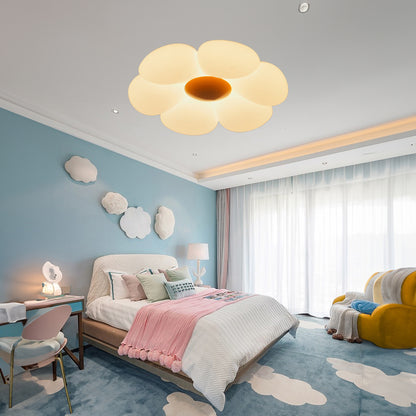 Six-leaf Flower Kids Room Eclectic Metal Ceiling Lamp